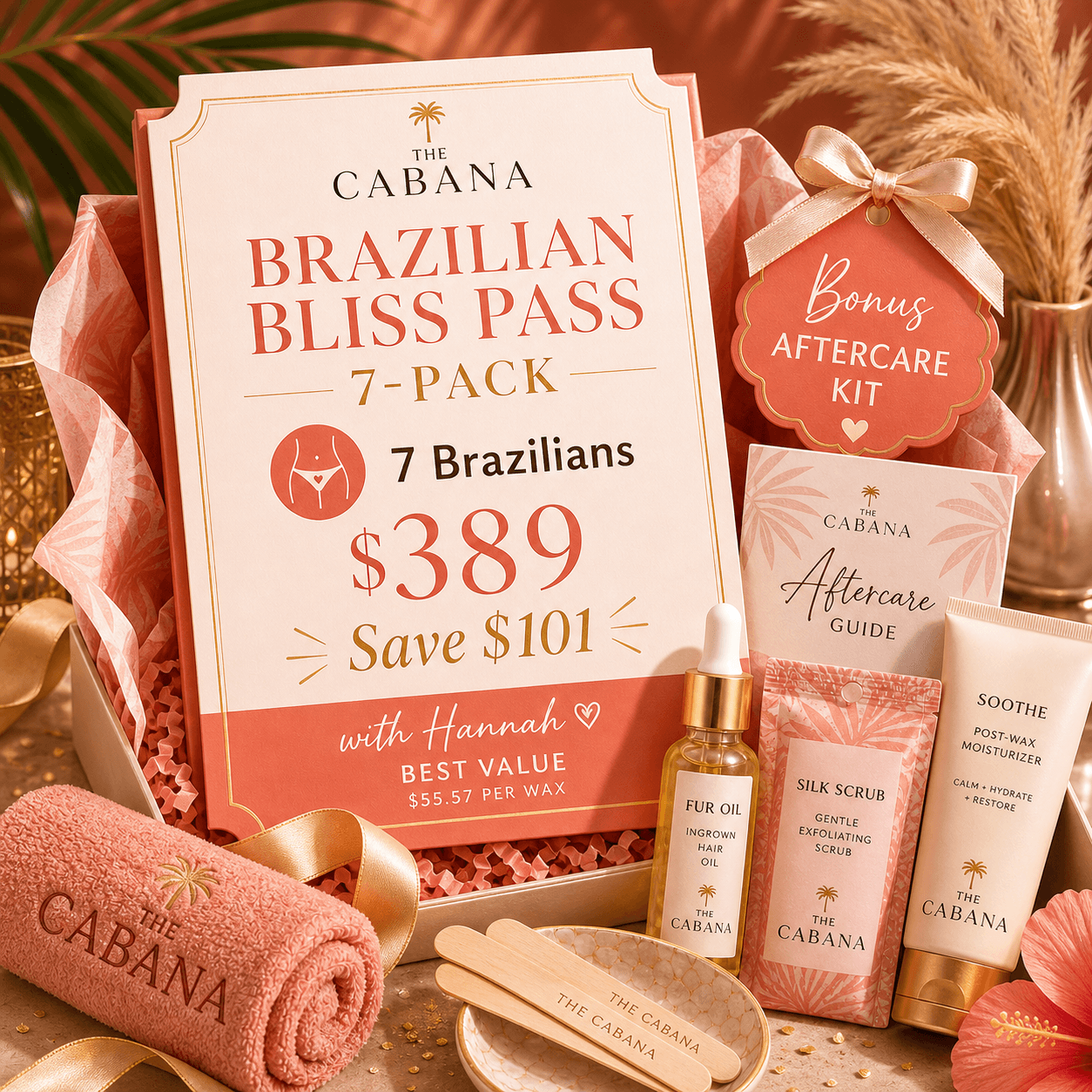 Brazilian Wax Bliss Pass with Hannah